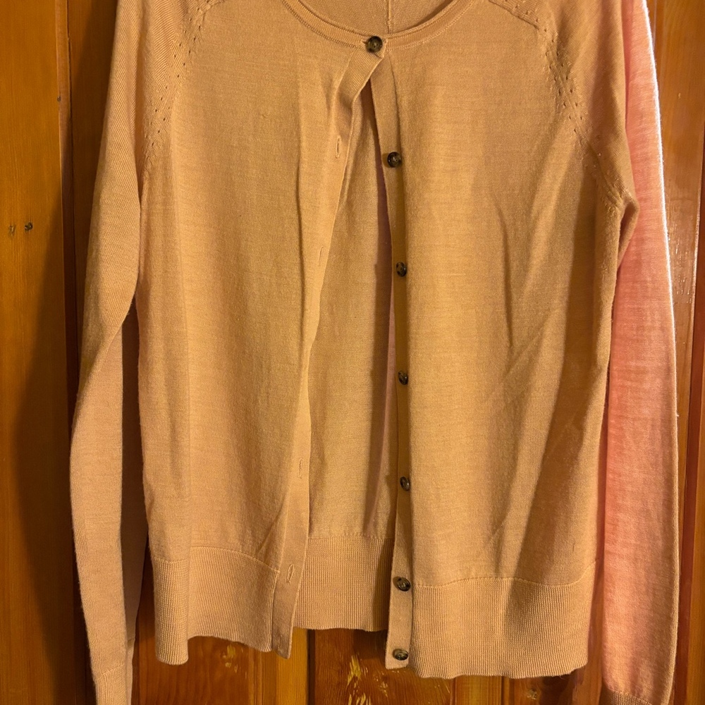 Loft Pink Button down Cardigan